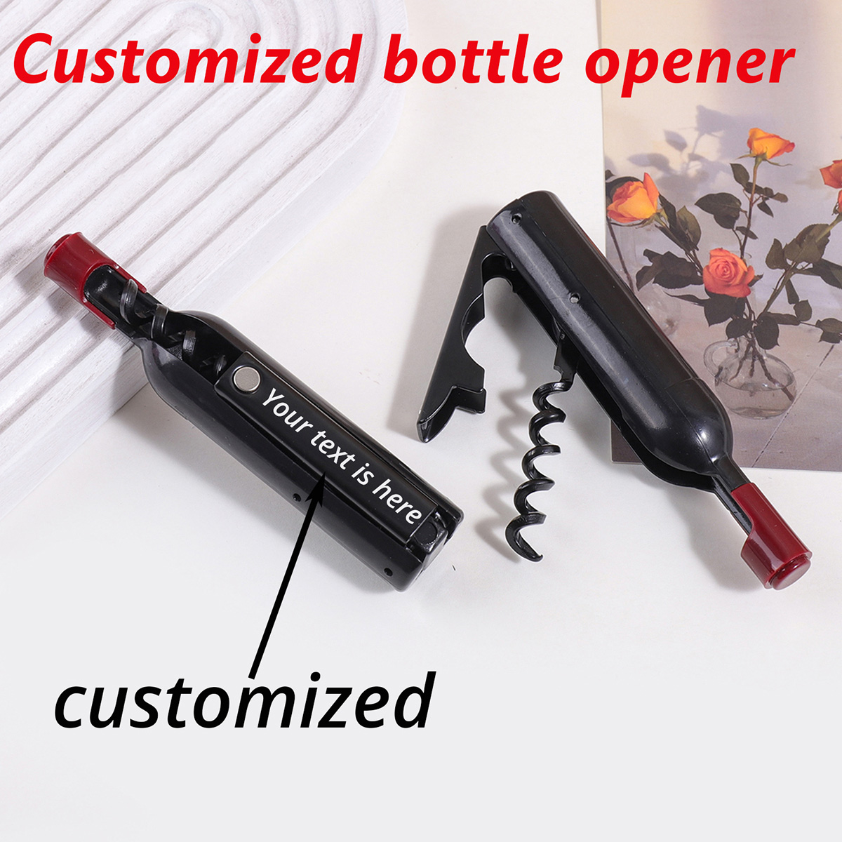 Wine In Beer Name - Abridor de Vinho Personalizado com Nome,