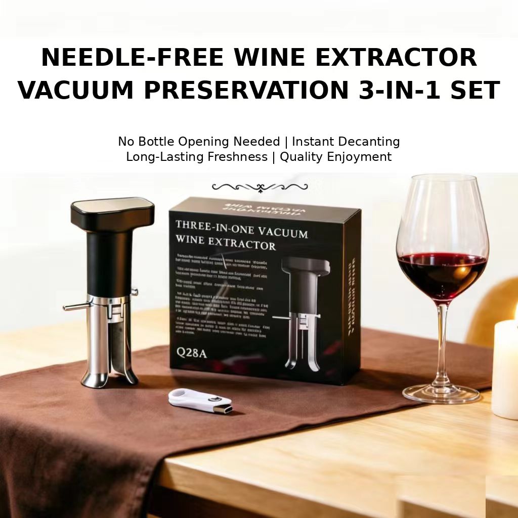 Decanter Aerator Set - Abridor de Garrafas de Vinho e