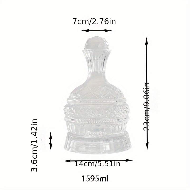 Decanter Aerator Set - Decantador de Vinho de Cristal Elegante