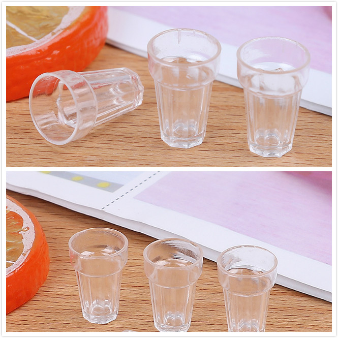 Wine Beer Glass Set - 4 pçs/set resina transparente casa modelo