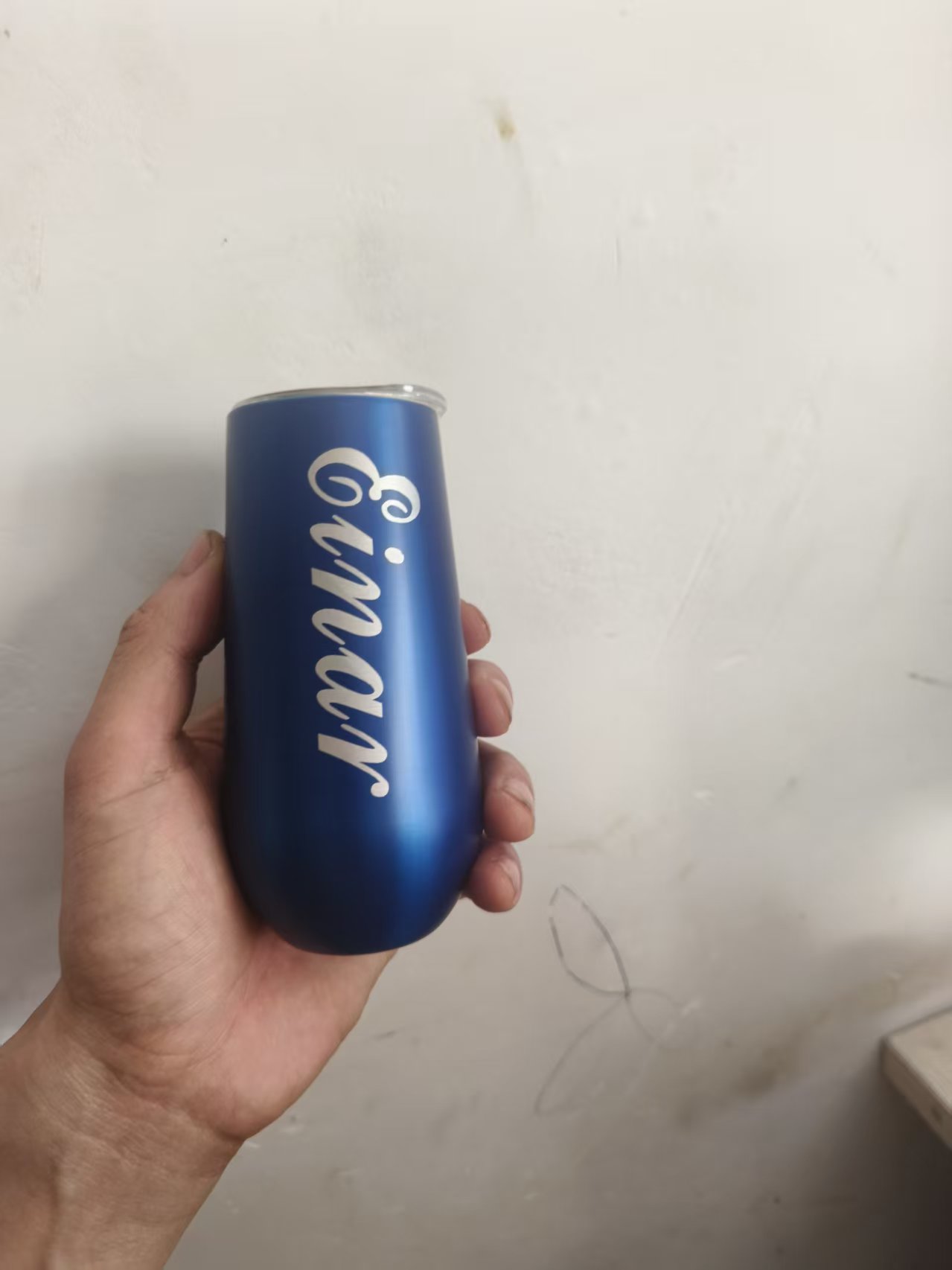 Wine In Beer Name - Nome de casamento personalizado 6oz copo