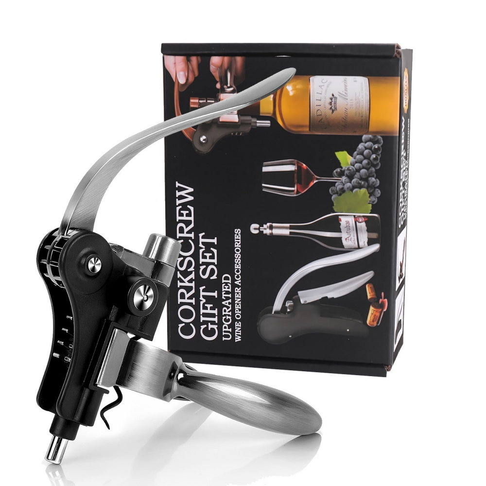 Abridor de Garrafas de Vinho E - Cork Screw Lever avaliação e preço