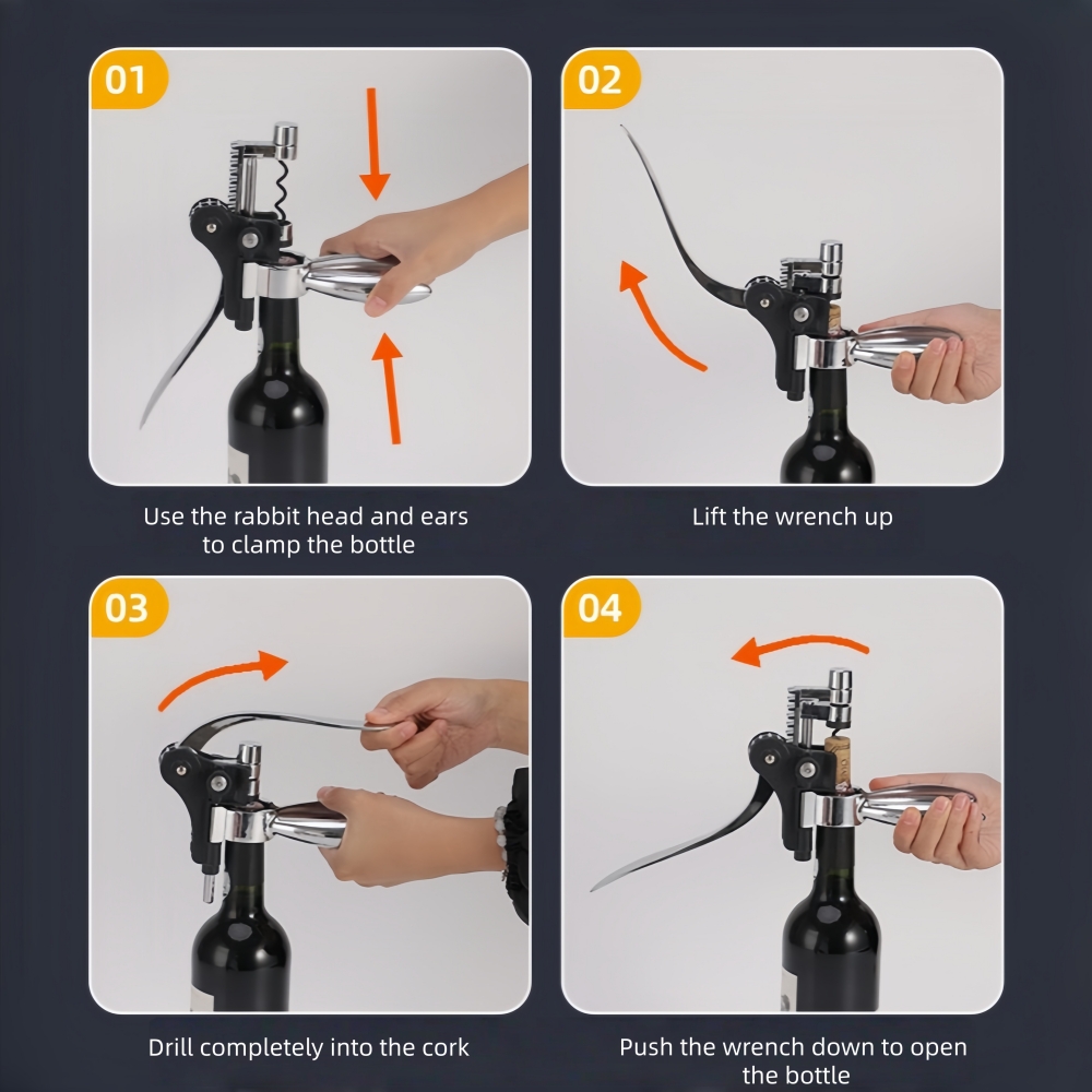 Abridor de Garrafas de Vinho E - Cork Screw Lever avaliação e preço