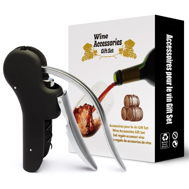 Kit de Ferramentas para Vinho: - Cork Screw Lever avaliação e preço