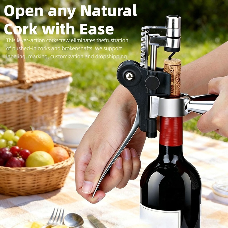 Abridor de Garrafas de Vinho M - Cork Screw Lever avaliação e preço
