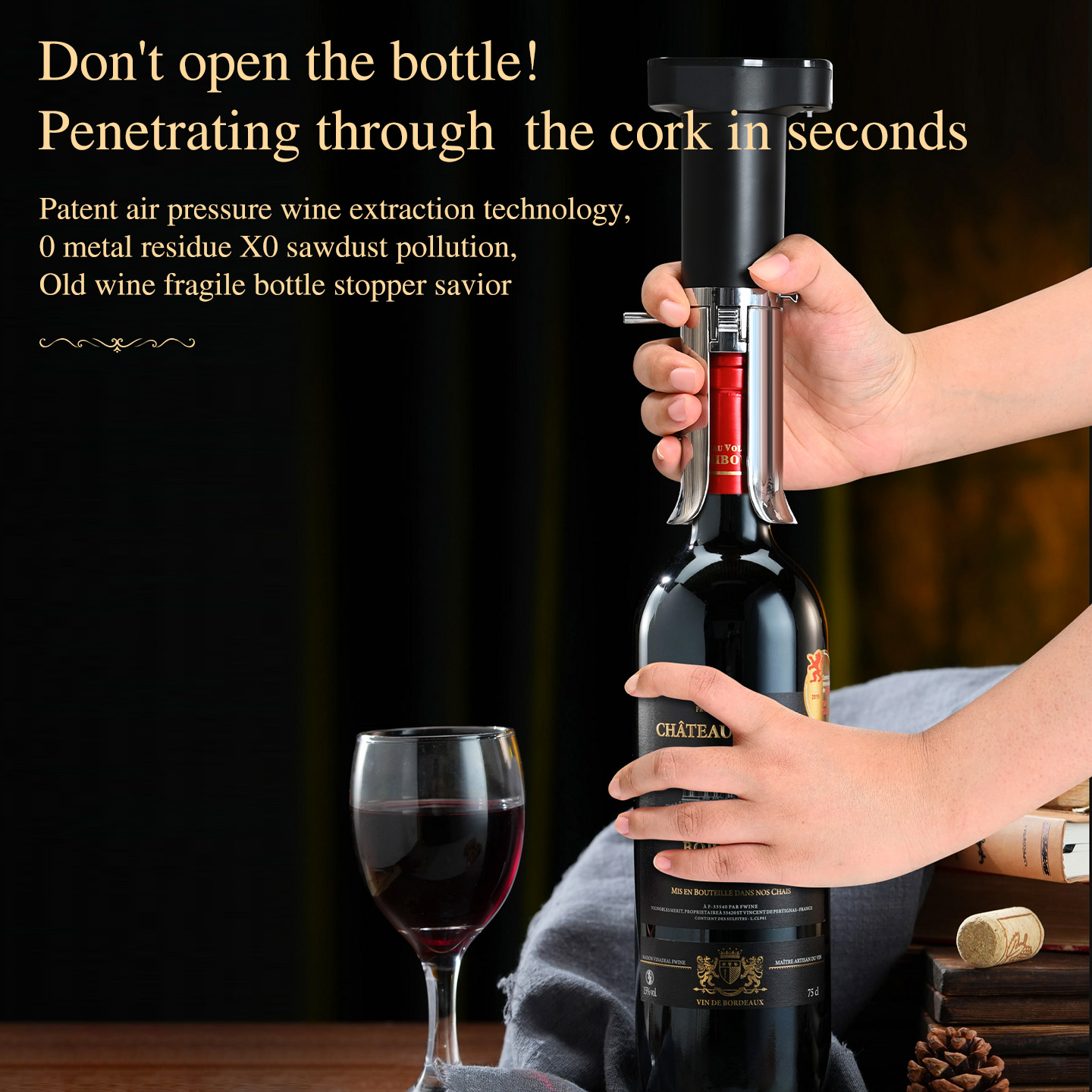 Abridor de Garrafas de Vinho e - Decanter Aerator Set avaliação e preço