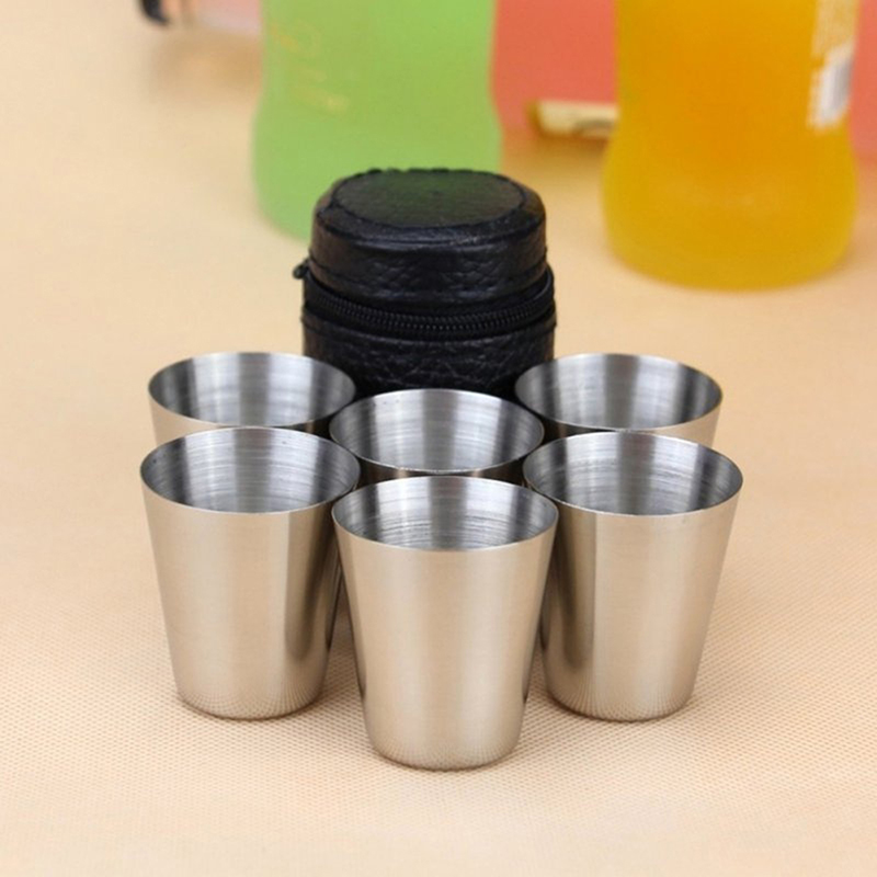 4/6 pçs copos de aço inoxidáve - Wine Beer Glass Set avaliação e preço