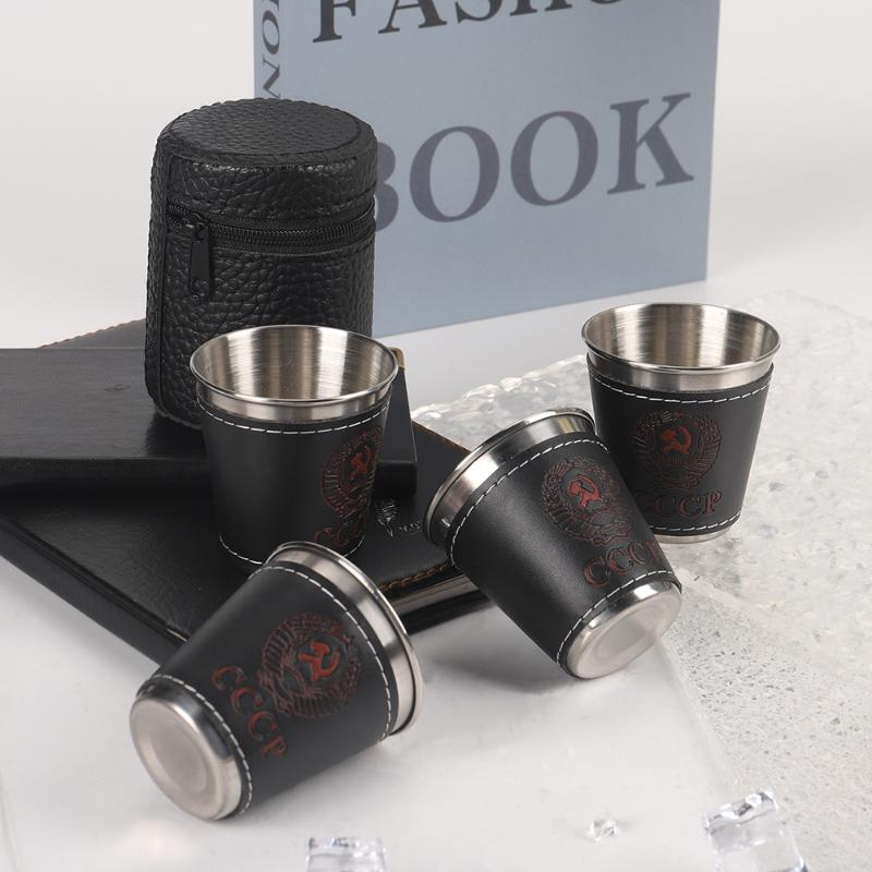 Conjunto de 4 Copos de Viagem  - Wine Beer Glass Set avaliação e preço